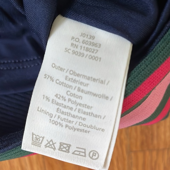 Boden Navy Dress Size 4L Pink & Green Trim - Picture 6 of 10